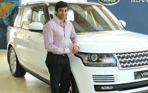 Narain Karthikeyan at Jaguar Land Rover Show