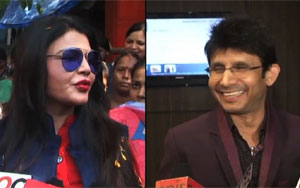 KRK Humiliates Rakhi Sawant Live