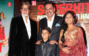 Amitabh Bachchan, Boman Irani, Parth Bhalerao, Bhushan Kumar and director Nitesh Tiwari were present at the Bhoothnath Returns success party. Amitabh spoke about how happy he is for Ravi Chopra, now that the film has met with so much success!