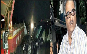 Boney Kapoor Meets With A Car Accident