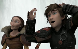 Trailer of `How To Train Your Dragon 2`<br>Director: Dean DeBlois <br>Cast: Jay Baruchel, Cate Blanchett, Gerard Butler, Craig Ferguson, America Ferrera, Jonah Hill, Christopher Mintz-Plasse, T.J. Miller, Kristen Wiig, Djimon Hounsou, Kit Harington, Kieron Elliott, Philip McGrade, Andrew Ableson, Gideon Emery