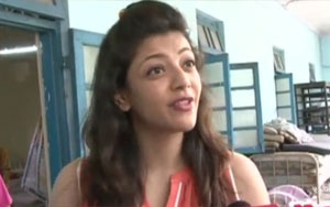 Kajal Agarwal Birthday Celebrations at Anand Niketan NGO, Mumbai. Kajal Agarwal and Nisha Agarwal served food for elders