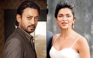 Irfan Khan Seems to be getting luckier dez days as After Priyanka Chopra romanced Irfan Khan in saat khoon maaf, it is her best friend deepika padukone who is all set to romance him in Shoojit sircar`s Piku.