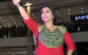 Vidya Balan, who is currently busy with post promotions of Bobby Jasoos, was seen at Rcity mall, where the actress spoke of all the responses that she has been getting.