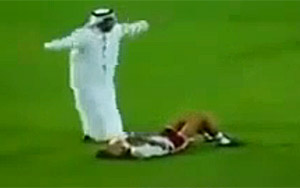 Funny incident in Arabian Football