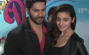 Alia and Varun Dhawan Visit Multiplex