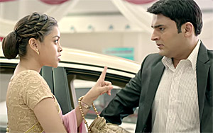 Kapil and Sumona with the Honda Mobilio