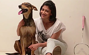 Ashwini Ponnappa Says, 'Love All Dogs' 