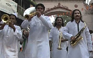 Brass Band Playing Patriotic Music 