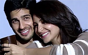 Sidharth Malhotra and Anushka in Making of Coffee Ad