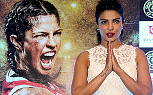 Priyanka Chopra Promotes Mary Kom At Golds Gym