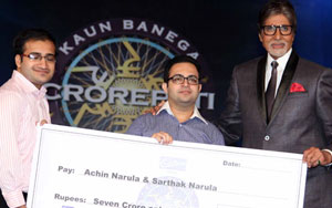 Amitabh With the Kaun Banega Maha Crorepati Winners 