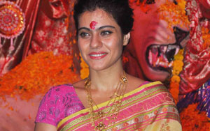 Kajol & Tanuja at Sarbojanin Durga Pooja