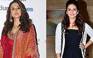 Preity and Huma at Mami Film Festival