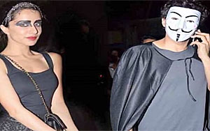 Shraddha & Aditya at Halloween Party