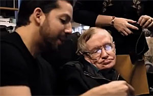 David Impresses Stephen Hawking with a Card Trick