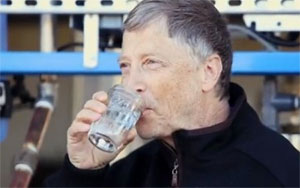 Bill Gates drinks water that used to be human poop