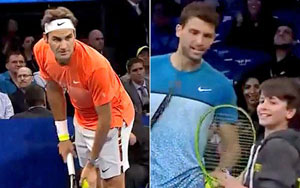 Kid Stuns Roger Federer With Perfect Lob 