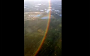 Rainbow from an Airplane