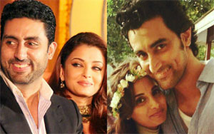 Aishwarya & Abhishek At Kunal Kapoor's Wedding Reception