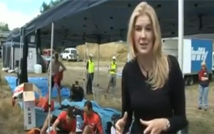 Female Reporter Swallows Fly on Live TV