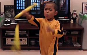 5-yo Performs Bruce Lee Nunchaku Routine