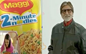 Amitabh Bachchan Reacts on Noodle Controversy 