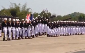 Domino Soldiers - Thai Military Parade