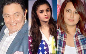 Rishi Kapoor Makes Fun Of Alia, Sonakshi