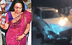 Hema Malini's Road Accident, Suffers Head Injury