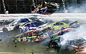 Horrifying Crash at Daytona NASCAR Race