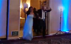 Wrong move: Groom Knocks Out bride During Wedding Dance