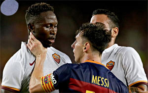 Watch: Messi Headbutts, Grabs Opponent's Throat