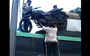 Loading a Bike on a Bus