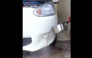 Fixing Bumper Dents With Hot Water