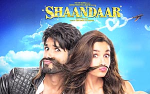 Watch out for the movie review of Vikas Bahl directed `Shaandaar` starring Shahid Kapoor and Alia Bhatt.
