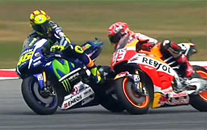 SepangClash: Rossi and Marquez Get Physical!