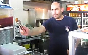 Falafel Guy Has Epic Skills