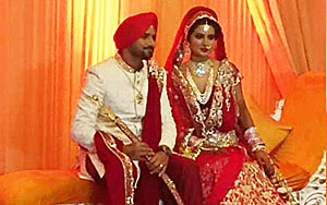 Watch Video Harbhajan Singh Geeta Basra wedding