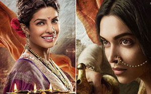 Deepika- Priyanka's Bajirao Mastani Posters Revealed