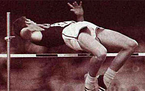 In 1968 the high jump event was revolutionized