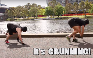 Running on all fours -Melbourne Crunning