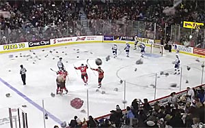 Fans Render Hockey Stadium Useless With 28,000 Teddy Bears