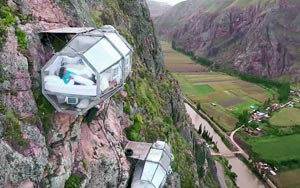 Would You Book a Hotel Room That Hangs off a Cliff?