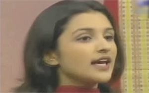 Parineeti Chopra Singing On Stage - Childhood Video