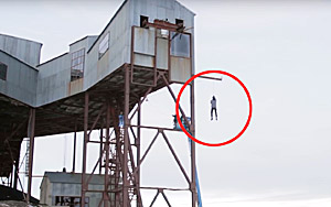 Scientist Performs Daring Drop Stunt To Prove Law Of Physics