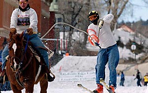 Crazy Winter Sport: Skijoring