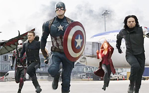 International Trailer of Movie `Captain America: Civil War`<br>Directors: Anthony Russo, Joe Russo<br>Cast: Scarlett Johansson, Chris Evans, Robert Downey Jr., Elizabeth Olsen, Leslie Bibb, Paul Rudd, Marisa Tomei, Anthony Mackie, Jeremy Renner, Paul Bettany, Sebastian Stan, Tom Holland, Martin Freeman, Emily VanCamp, Daniel Bruhl