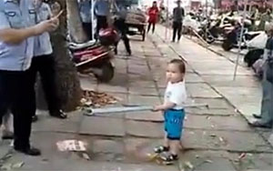 Toddler Defends Grandma Like a Warrior!