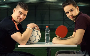 Soccer Stars And Ping Pong Pros Go Head-To-Head In A Trickshot Battle